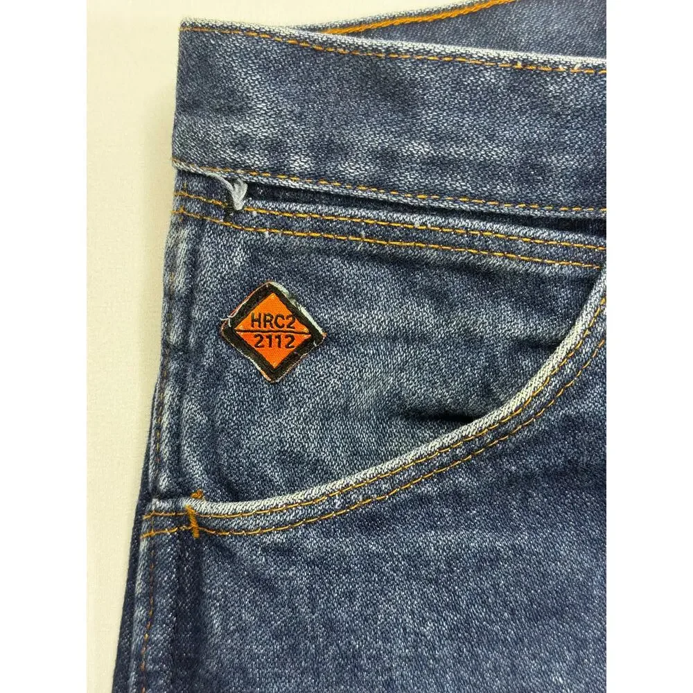 Wrangler FR Men's 13 Original Straight Leg Blue Denim Jeans‎ - Size 40x32.5